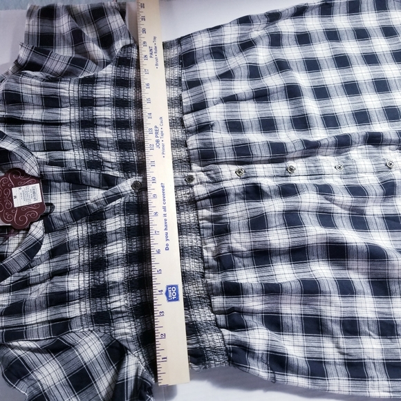 NWT KNOX ROSE BUTTON DOWN BABYDOLL DRESS STYLE DRESS BLACK AND WHITE SIZE MEDIUM - Picture 8 of 11